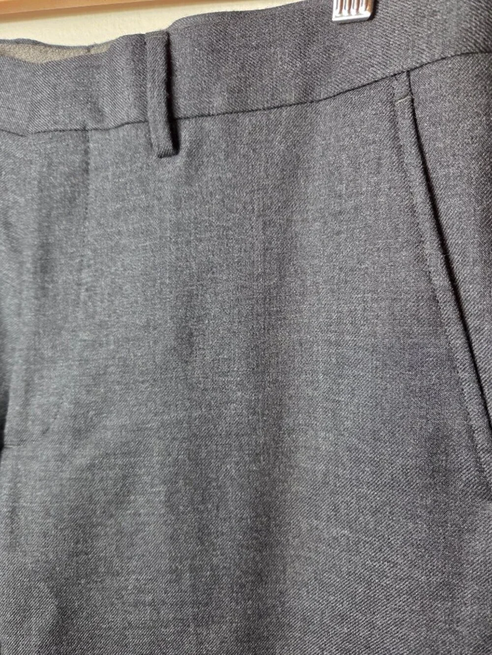 J. Crew Bowery Wool Pants 32x34 Gray Suiting Trouser Twill Classic New With Tags